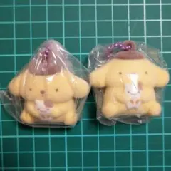 サンリオキャラクターズ ふわわフロッキーマスコット ポムポムプリン 2点セット