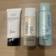 日焼け止め 3点セット オルビス　&be UVミルクのサムネイル