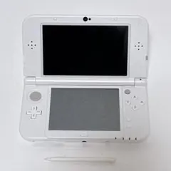 【美品】任天堂 ニンテンドーNew3DSLL パールホワイト RED-001