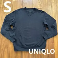 トレーナー ネイビーS 160 ユニクロ男女兼用スウェットシャツ 綿100