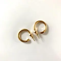 両耳 3.5×21mm ゴールド 18k フープピアス クロム BWL - メルカリ