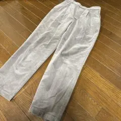 グローバルワーク　コーデュロイ パンツ　Lサイズ　前タック　グレー