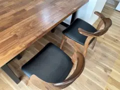 【Mochi様専用BLACK ELEPHANTダイニングチェアアーム付き③