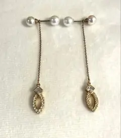 スワロフスキー　2way ピアス