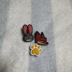 ズートピア クロックス ジビッツ アクセサリー ニック ジュディ3点