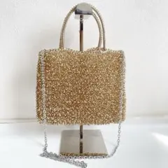 極美品　アンテプリマ　スタンダード　スクエア　ミディアム　シルバーゴールド