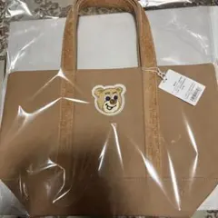 【新品未使用】フェイラー オールドテディ ワッペントートバッグ L 小 ベージュ