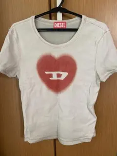 DIESEL ハートロゴ リブTシャツ XSのサムネイル