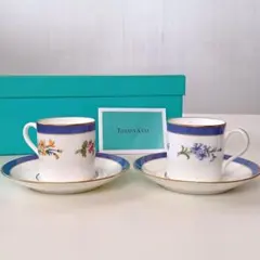 【未使用】TIFFANY & Co. ティファニー フローラル デミタスカップ
