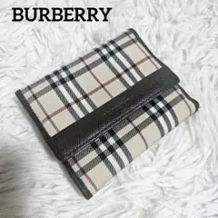 美品 BURBERRY バーバリー 財布 ノバチェック ウォレット