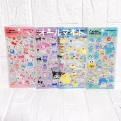 サンリオ クリアキャンディシール ４枚セット キティ マイメロ クロミ ポムポム