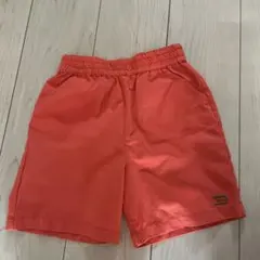 オレンジ ハーフパンツ 130cmポケット付き