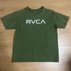 RVCA Tシャツ カーキ Mサイズ 綿100%ロゴプリントのサムネイル