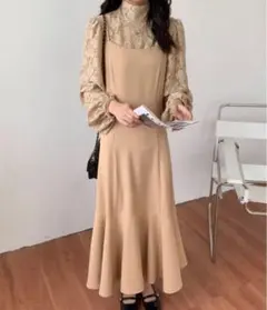 ABITOKYO【２点セット】レースボレロコンビマーメイドキャミワンピース