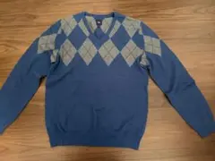 Gap アーガイルセーター S ネイビー