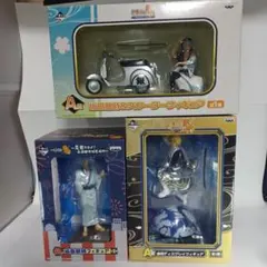 銀魂 一番くじ　フィギュア　A賞 坂田銀時　スクーター　坂田銀時　3体セット