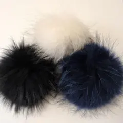 リアルファーキーホルダー　3個セット