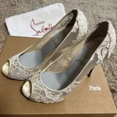 ルブタン　オープントゥ　パンプス　37