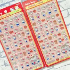 【国内正規品】ハローキティ 赤 ボンボンドロップシール mini 2枚 サンリオ
