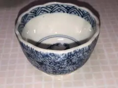 アンティーク 古伊万里　染付　微塵唐草文大徳利古陶磁器 有田焼 伊万里焼 華道具 有田焼 古伊万里 染錦染付唐花草 蓋付き茶碗 5客 - メルカリ