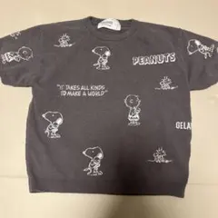ジェラートピケ　PEANUTS スヌーピー もこもこ　ルームウェア　半袖