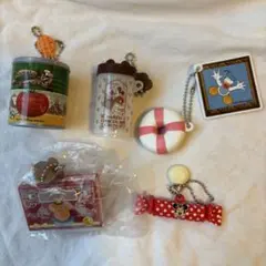 東京ディズニー　カプセルトイ ミニフードチャーム　コンプリートあり　5点セット