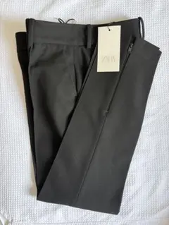 【新品】タグ付　ZARA ブラック パンツ ストレッチ ザラ 34 レディース