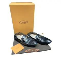 美品】TOD'S トッズ ローファー ダブルT クロコ型押し シルバー金具