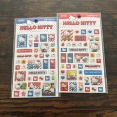 韓国 正規品 ハローキティ ぷっくり 3D立体 シール 2点セット