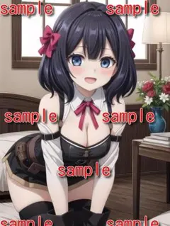 A0192　L版ブロマイド　S5　AIイラスト　同人　アニメ　美少女