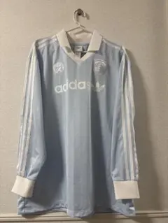 adidas サッカーシャツ　ライトブルー XL
