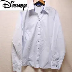【美品】ディズニー ピンストライプ　シャツ　ミッキー