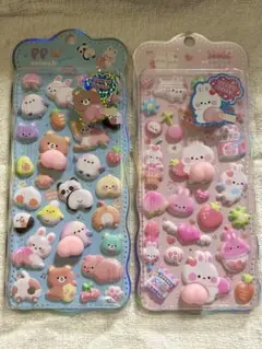 もちもちシール 桃尻 動物 うさぎ