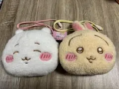 ちいかわ　うさぎ　ふわふわフェイスポシェット