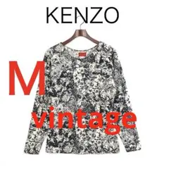 H6216-55◾️ヴィンテージ ケンゾー　総柄長袖Tシャツ　Y2K