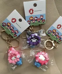 関西万博 キティ×ミャクミャク クロミ　なりきりキーホルダー　EXPO2025