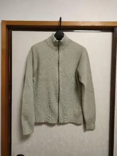 無印良品 紳士 洗える畦編みフルジップカーディガン Sサイズ