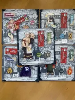 鬼滅の刃　ピザーラ アクリルスタンド　5種セット　コンプリート