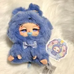 baby three Dou Dou 眠い子 Sleepy baby 《青》