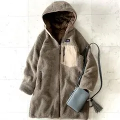 美品 TAION ノーリーズ別注 洗える ボアフードリバーシブルダウン ロング丈