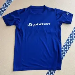 phiten 青 ロゴ入りシャツ　L