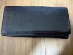 Burberry 黒 レザー 長財布