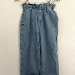 GAP デニムパンツ　テーパードデニム　ウエストゴム　ゆったりパンツ