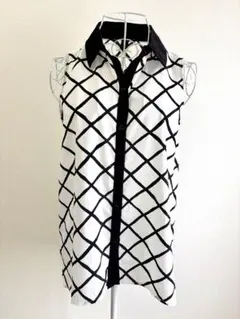 FOREVER 21 フォーエバー トップス ノースリーブ シャツ 襟付き M