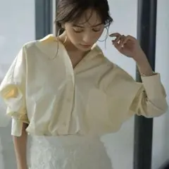 【未着用/今季新作】anuans スタンダードシャツ　イエロー アニュアンス anuans スタンダードシャツ （YELLOW BEIGE