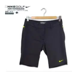 美品NIKE GOLF ナイキゴルフ DRI-FIT ショートパンツ 黒×黄