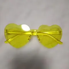 サングラス ハート イエロー 黄色