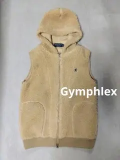 Gymphlex ジムフレックス ボアベスト パーカー ベージュ 14