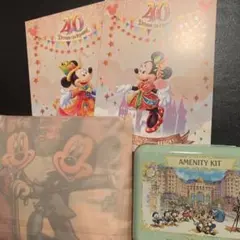 ディズニー40周年　エコバッグ　ポストカード　缶