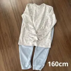【ユニクロ】 長袖 パジャマ 160cm 星柄